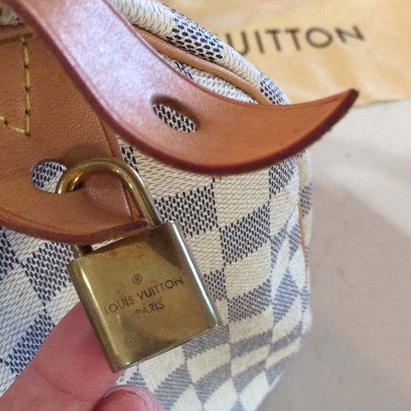 Louis Vuitton Speedy Handbag 30 Damier Azur Canvas - Picture 6 of 7